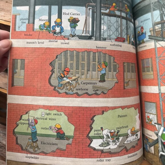 Sesame Street Hardbound In The City Book Vintage 1989 Volume 13 - Picture 8 of 9